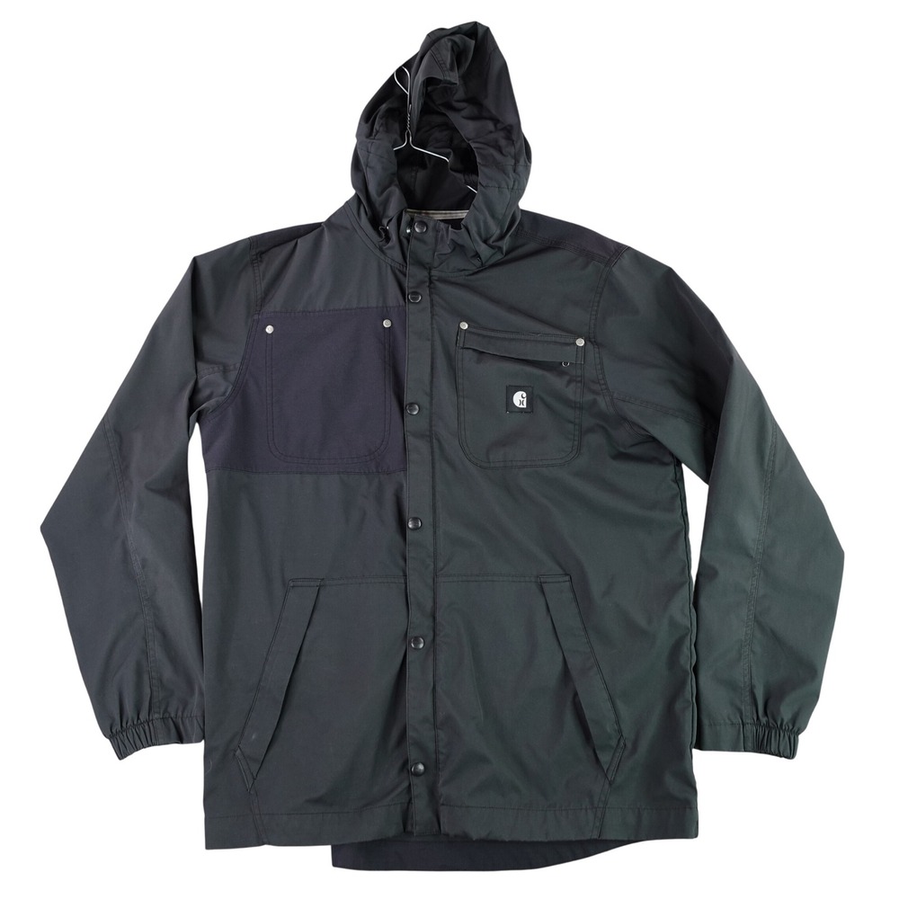 Hurley x Carhartt Jacket Men XL Black Hooded Full Zip‎ Workwear AV8063